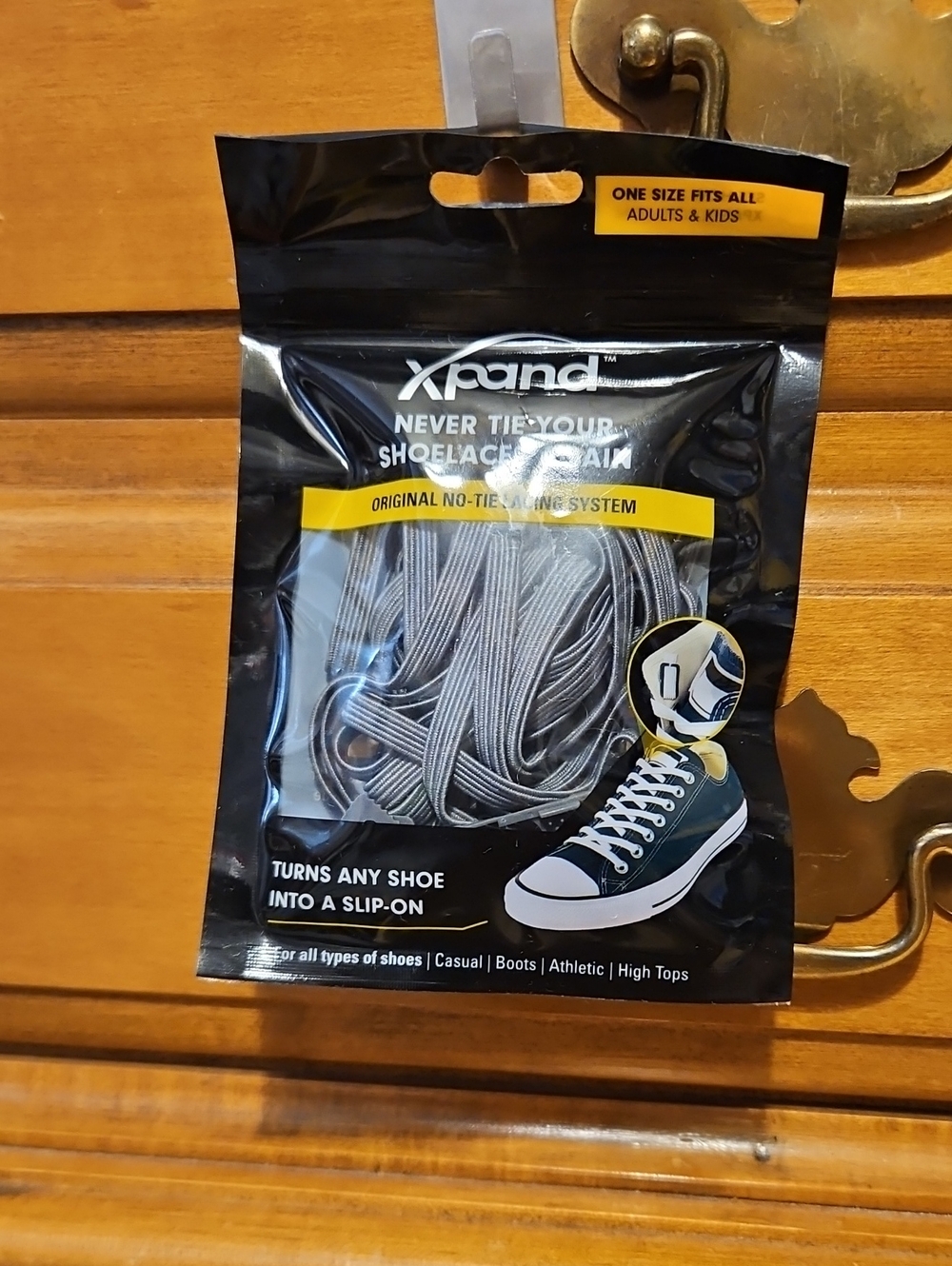 Xpand Gray Elastic No-Tie Shoelaces